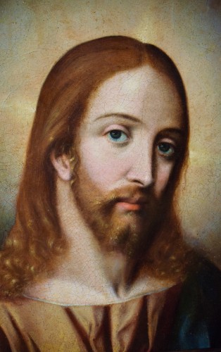 Paintings & Drawings  - Christ &quot;Salvator Mundi&quot; - Lombard School 16th century